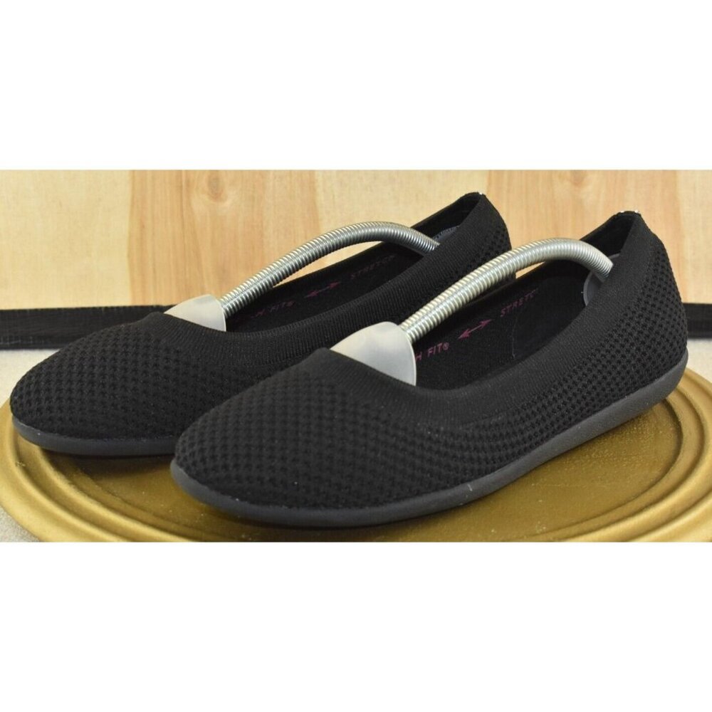 🌹Skechers Cleo Sport What A Move Women's Shoes Size 9.5 Black Slip On Flats